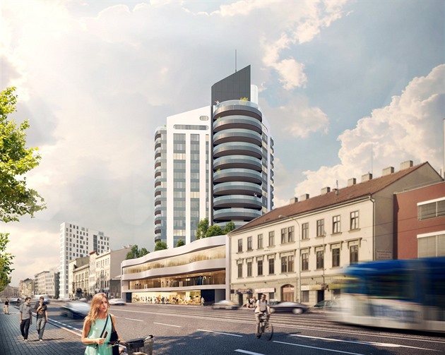 Stopka pro mrakodrap v Brně. Úřad povýšil ochranu stromů nad zájmy developera